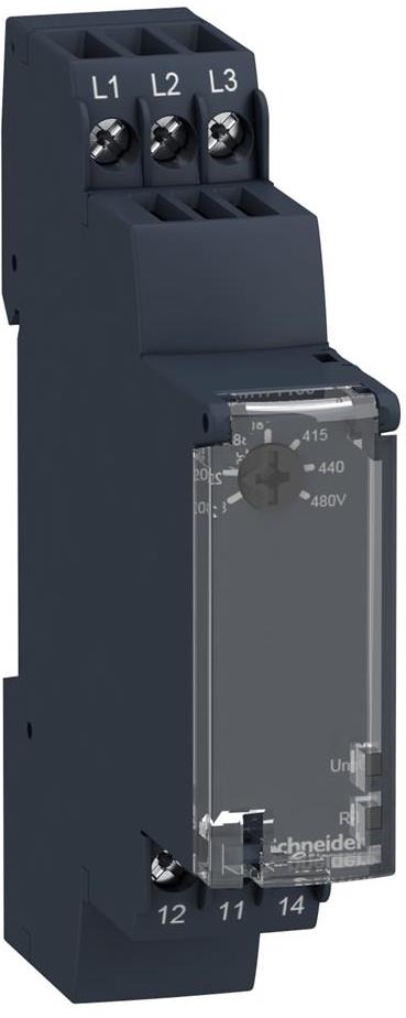 Реле за контрол на фази 3P 1500ms 208...480Vac 1CO SE, SCHNEIDER ELECTRIC НИСКО НАПРЕЖЕНИЕ, RM17TT00