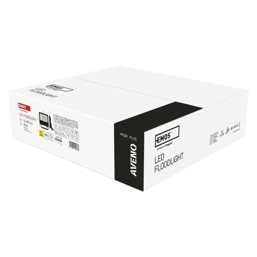 Прожектор LED 100W 4000K 16000lm 90° x 90° 50000h IP66 черен AVENO EMOS, ZS2443