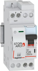 Автоматичен прекъсвач AFDD серия DX3 STOP ARC 1P+ND крива C 20A, LEGRAND НИСКО НАПРЕЖЕНИЕ, 415932