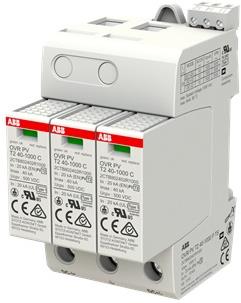 Катоден отводител тип 2 PV OVR-DC 40kA 1000V= 2P с индикация ABB, 2CTB802401R1000