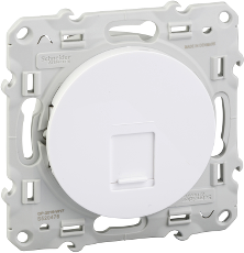 Компютърна розетка RJ45 FTP cat.6 цвят Бял Odace SE /до изчерпване/, SCHNEIDER ELECTRIC, S520476