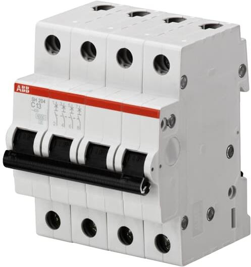 Автоматичен прекъсвач SH204 4P 50A крива C 6kA ABB, 2CDS214001R0504