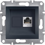 Розетка RJ45 STP cat.5е цвят Антрацит Asfora SE, SCHNEIDER ELECTRIC, EPH5000171
