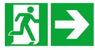 Пиктограми за евакуационен осветител Exiway Light Right, SCHNEIDER ELECTRIC, OVA53214G
