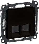 Розетка 2xRJ45 cat.5e UTP цвят черен Valena Life Legrand, LEGRAND, 756361