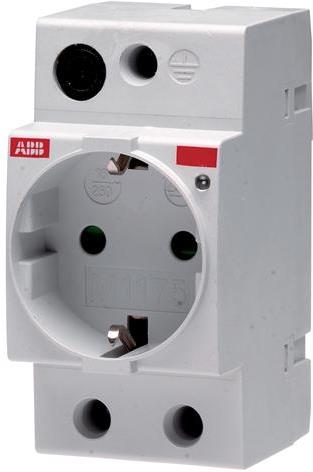 Контакт за DIN-шина M1175 шуко 16Α 2.5 мод. ABB, 2CSM210000R0721