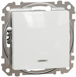 Бутон с подсветка цвят Бял Sedna SE, SCHNEIDER ELECTRIC, SDD111111L