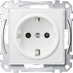 Контакт шуко с лицев панел и Д.З. цвят Активно бял System M Merten SE, SCHNEIDER ELECTRIC, MTN2300-0325