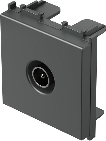 Розетка TV индивидуална 0db 2 мод. цвят Антрацит Modul TEM, KM20AT