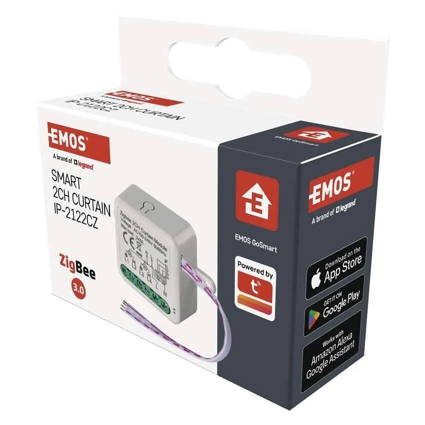 Микромодул Smart реле 2х щори 3A изисква неутрала IP-2122CZ ZigBee GoSmart EMOS