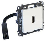 Розетка HDMI с кабел 15см цвят бял Valena Life Legrand, LEGRAND, 753175