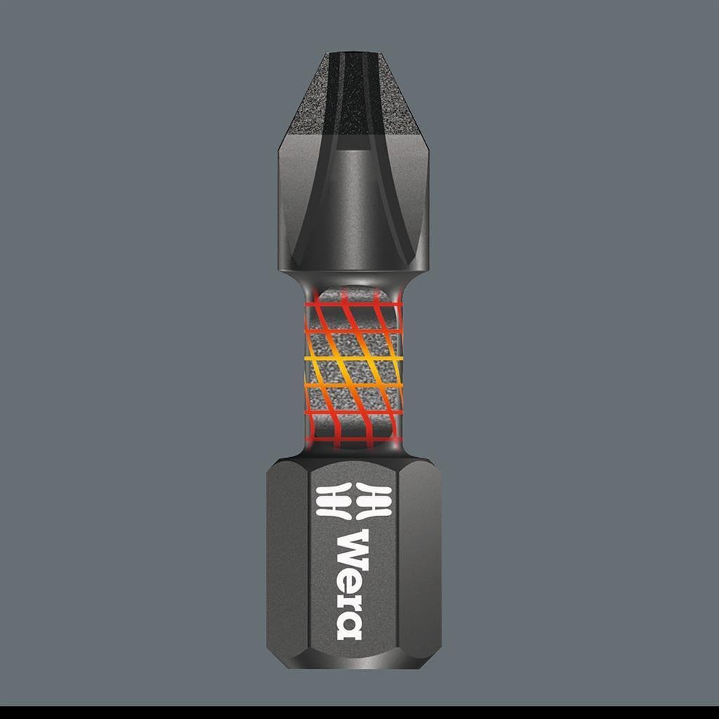 Комплект 9х бита и държач 897/4, Bit-Check 10 Impaktor Wera - W057680