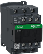 Контактор TeSys D 3P 4kW (9A AC-3) 1NO-1NC 24V DC SE, SCHNEIDER ELECTRIC НИСКО НАПРЕЖЕНИЕ, LC1D09BD