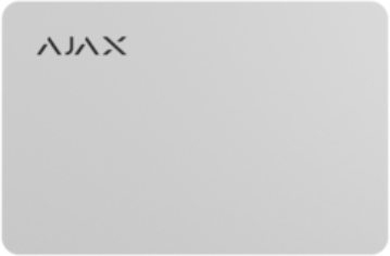 Безконтактна карта DESFire 13.56MHz, бял, Pass Ajax, AJAX, 23503.89.WH