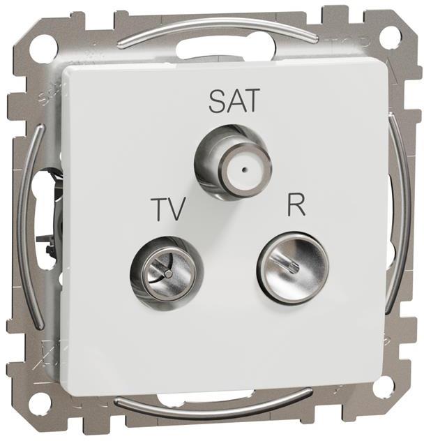 Розетка TV+FM+SAT цвят Бял Sedna SE, SCHNEIDER ELECTRIC, SDD111481