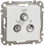 Розетка TV+FM+SAT цвят Бял Sedna SE, SCHNEIDER ELECTRIC, SDD111481