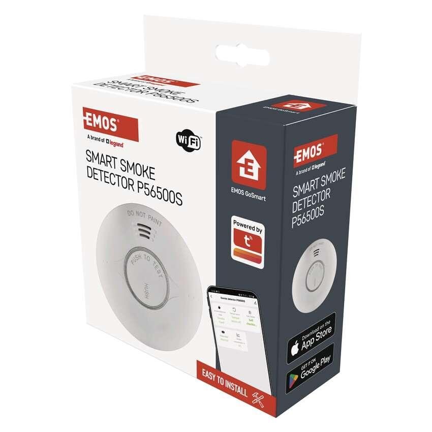 Безжичен датчик за дим със сирена 85dB TS380C-HW Wi-Fi GoSmart EMOS