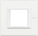 Рамка 2 мод. правоъгълна White monochrom Axolute Bticino, BTICINO, HA4802HD