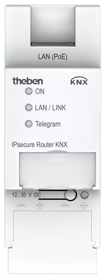 Системен интерфейс IPSecure рутер 2DIN KNX Theben, 9070770