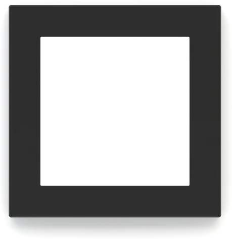 Рамка 1х 60x60 Deep FF/Linea71/20Venti Fenix Black Ingo EKINEX, EK-DQS-FNI