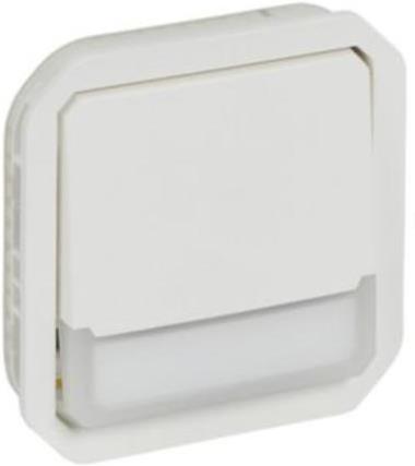 Бутон NO/NC с подсветка 12V и етикет механизъм цвят Бял IP55 Plexo New Legrand, LEGRAND, 69634L