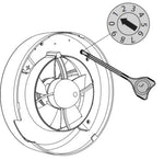 Смарт вентилатор O2 ф100/125мм, цвят Бял, 140м3/ч, от 0,4W, от 9dB Blauberg, BLAUBERG, Blauberg O2