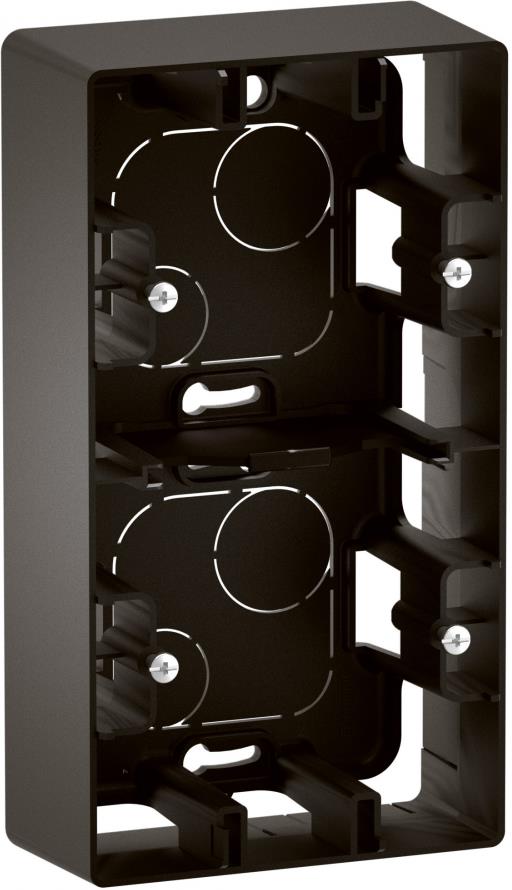 Конзола двойна за открит монтаж цвят Черен Niloe New Legrand, LEGRAND, NP162BK