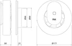 Вентилатор Smart PAX ф100-120мм, цвят Бял, 110м3/ч, 4W, 20dB PAX Norte