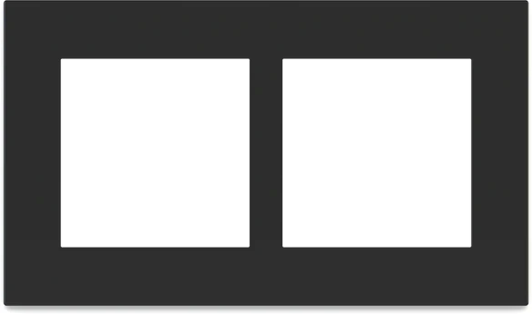 Рамка 2х 60x60 Surface Linea71/20Venti Fenix Black Ingo EKINEX, EK-S2S-FNI