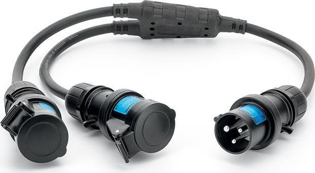 Индустриален мулти адаптор IP44/IP54 16A 2P+E 230V серия Adapto Scame 604.1633/CK