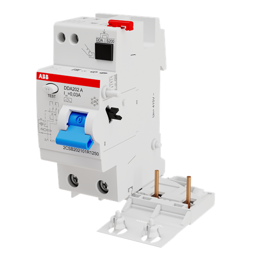 ДТЗ модул DDA202 2P 25A 30mA тип A 2 мод. ABB, 2CSB202101R1250