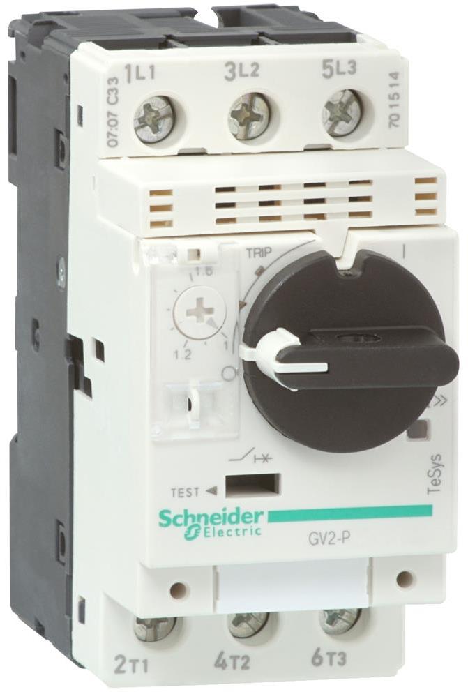 Моторна защита TeSys GV2P 2.2kW TM 4…6.3A 100kA SE, SCHNEIDER ELECTRIC НИСКО НАПРЕЖЕНИЕ, GV2P10