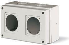 Табло за индустриални контакти IP66, UV, PG и М вход, серия Domino (2х16A или 32A) Scame-672.1301