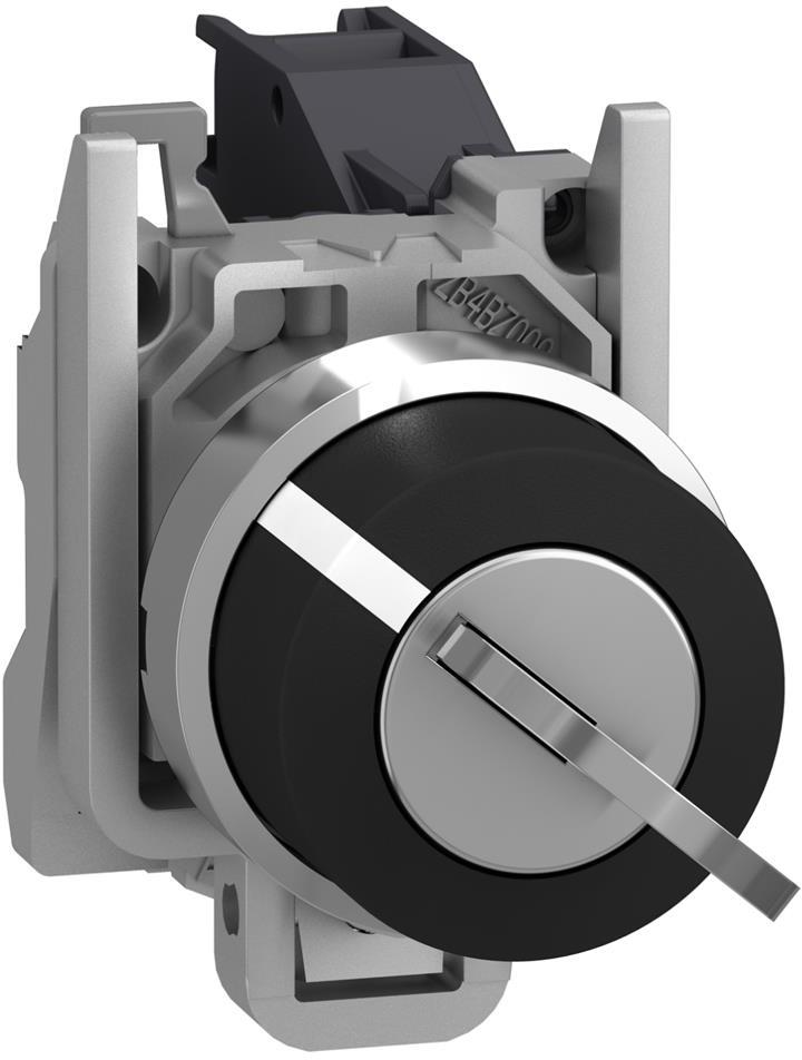 Превключвател черен 1-2 1NO ход с ключ Ø22mm XB4 SE, SCHNEIDER ELECTRIC НИСКО НАПРЕЖЕНИЕ, XB4BG21