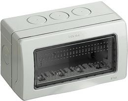 Кутия открит монтаж IP55 4 мод. цвят Сив за LL Bticino, BTICINO, 25504