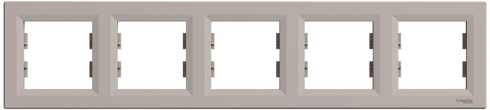 Рамка 5х цвят Бронз Asfora SE, SCHNEIDER ELECTRIC, EPH5800569