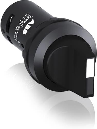Превключвател черен C2SS2-10B 1-2 1NO-1NC пластмасов ринг Ø22mm Compact АВВ, ABB, 1SFA619201R1076