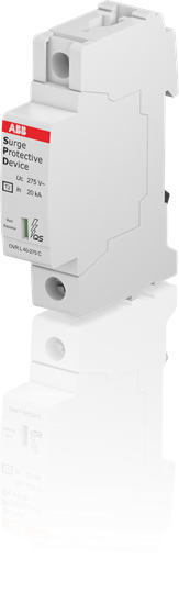 Катоден отводител тип 2 OVR 40kA 275V 1P ABB, 2CTB803871R2300