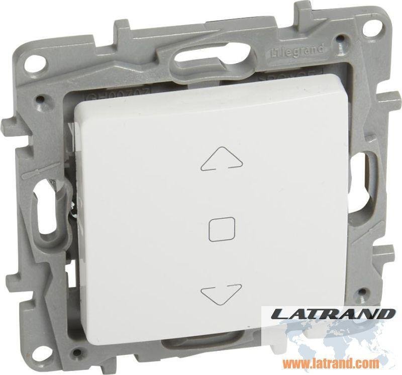 LEGRAND - 764512 NILOE Бутон за щори 3 позиции за директен контрол над мотора