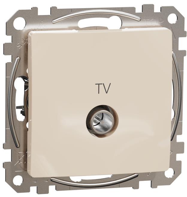 Розетка TV преходна 7dB цвят Крем Sedna SE, SCHNEIDER ELECTRIC, SDD112474