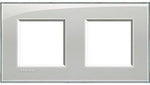 Рамка 2х2 мод. правоъгълна Cold grey LL Bticino , BTICINO, LNA4802M2KG