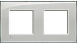 Рамка 2х2 мод. правоъгълна Cold grey LL Bticino , BTICINO, LNA4802M2KG