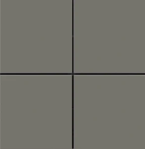 Лицев панел за 4 бутона 30x30 Linea71 Fenix Grey London EKINEX, EK-T4Q-FGL