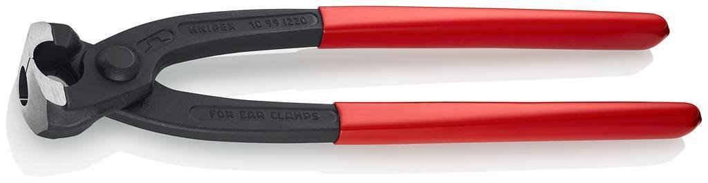 Клещи за скоби, червена ръкохватка 220мм, Knipex - K1099I220