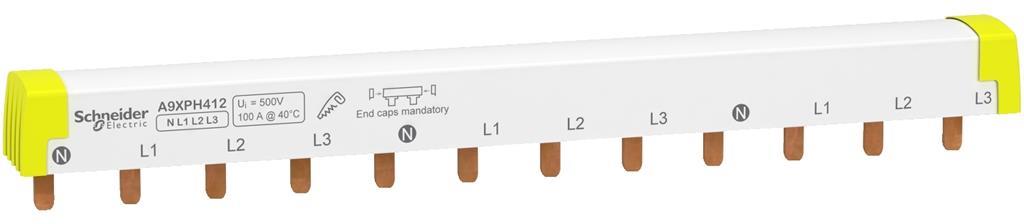 Захранващ гребен Acti 9 3P+N 16мм2 80A 3 прекъсвача NL1L2L3 SE, SCHNEIDER ELECTRIC НИСКО НАПРЕЖЕНИЕ, A9XPH412