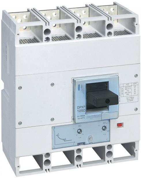 Автомат DPX3 1600 TM 4P 1000А 70кА регулируем (In x 0.8...1) Legrand, LEGRAND НИСКО НАПРЕЖЕНИЕ, 422282