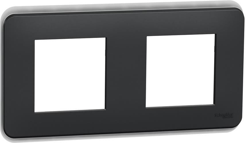 Лицева рамка 2х цвят Антрацит Unica Pro SE, SCHNEIDER ELECTRIC, NU400454
