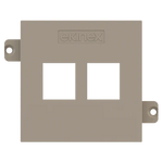 Лицев панел за 2х RJ45 Keystone 55x55 Fenix Beaver Ottawa EKINEX, EK-KSC-2K-FCO