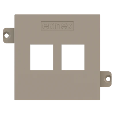 Лицев панел за 2х RJ45 Keystone 55x55 Fenix Beaver Ottawa EKINEX, EK-KSC-2K-FCO
