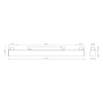 Линейна магнитна лампа за релсова система M-LINE, черна, 24 W, 1900 lm, 4000 K, DPM, MTL-SPL-24W-B